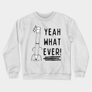 Cheeky Pencil Design Crewneck Sweatshirt